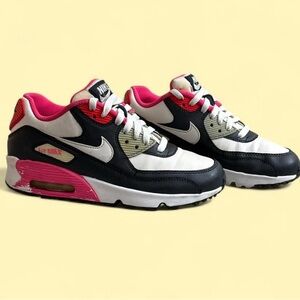 Nike Kids Sneakers - Black, White, and Pink